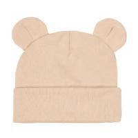 Чепчик бини Amarobaby Nature essence bear, размер 44-46, бежевый