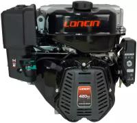 Двигатель бензиновый Loncin LC190FDA (A type) D25 5А (лодочная серия, 15л. с, 420куб. см, вал 25мм, ручной и электрический старт, катушка 5А)