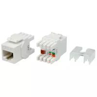 Вставка Keystone Jack RJ45 (8P8C) кат.6 180град. KJ8-8P8C-C6-180-WH бел. Hyperline 426189