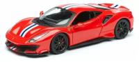 Гоночная машина Bburago Ferrari 488 PISTA (18-26026) 1:24, красный