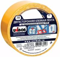 Клейкая лента двусторонняя Unibob 38 мм х 10 м, полипропилен