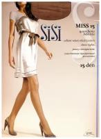 Колготки классические SiSi Miss 15, набор (3 шт.), размер II, miele (легкий загар)