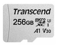 Флеш карта microSD 256GB Transcend microSDXC Class 10 UHS-I U3, V30, A1, (SD адаптер), TLC