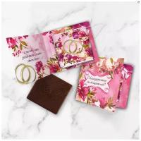 Свадебные комплименты Choco Corp с шоколадкой 10 шт. / Подарки на свадьбу для гостей / Презенты