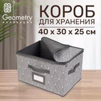 ЕГ Geometry Короб для хранения 40х30x25 см молния