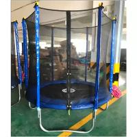 Детский Батут с защитной сеткой сеткой Trampoline 6'FT LIGHT -183 см (синий)