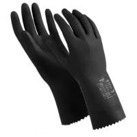 Перчатки защитные латекс,черный Manipula КЩС-2 (L-U-032/CG-943) р.8-8,5, 1 шт