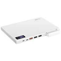 Внешний аккумулятор TopON TOP-MAX2 30000mAh QC3.0, Power Delivery. Type-C, MicroUSB, 3 USB-порта и кредл (белый)