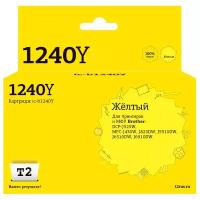 Струйный картридж T2 IC-B1240Y (LC-1240Y/LC1240BK/LC1240/1240) для принтеров Brother, желтый