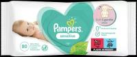 Детские влажные салфетки Pampers Sensitive, 80 шт