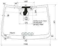 Стекло Лобовое Opel Astra 09-15 XYG арт. ASTRA-10-VC LFW/X