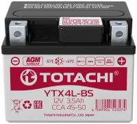 Аккумулятор TOTACHI CMF 1204 12 V 3,5 A/h YTX4L-BS AGM