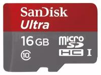 Карта памяти Sandisk 16GB Ultra microSDHC Class 10