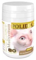 Витамины Polidex Multivitum (Мультивитум) для кошек, 80 шт