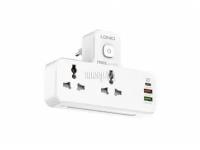 Сетевой фильтр Ldnio SC2311 2 Sockets + LED Ночник 3xUSB QC 3.0+PD 3.0 20W White LD_B4613