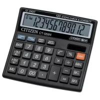 Калькулятор настольный компактный Citizen CT555N 12-разрядный черный 1 шт