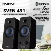 Колонки 2.0 Sven 431 черный (SV-016296)