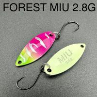 Блесна форелевая MIU Forest 2.8g микро колебалка ультралайт для спиннинга на форель, окунь, голавль, жерех, хариус, щуку, красноперку/ колеблющиеся блесна