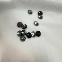 Пуговица Swarovski, Черная (Jet Hematite), 10мм, 5шт