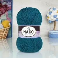 Пряжа Sport wool Nako, петроль - 2273, 25% шерсть, 75% премиум акрил, 5 мотков, 100 г., 120 м