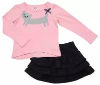 Комплект одежды для девочек Mini Maxi, модель 0425/0426, цвет розовый/синий, размер 92