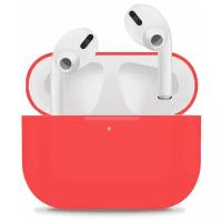 Силиконовый чехол для Apple AirPods Pro ультратонкий Premium /Защитный кейс для беспроводных наушников Эпл Аирподс Про (Red)