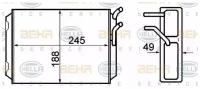 BEHR-HELLA 8FH 351 308-761 8FH 351 308-761_радиатор печки! Volvo 740 84-92/ 760 83-90/ 940/960 91-98