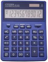 Калькулятор настольный CITIZEN SDC-444NVE (204х155 мм), 12 разрядов, двойное питание, темно-синий