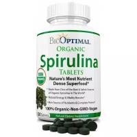 Органическая спирулина Bio Optimal Organic Spirulina 240 табл