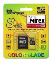 Флеш карта microSD 8GB Mirex microSDHC Class 4