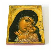 Корсунская икона Божией Матери, печать на доске 8*10 см