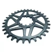 Звезда велосипедная Neutrino Sram DM, смещение 0мм, круг, 30t, черный, NCSRAM0R30BK