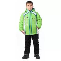 Горнолыжная куртка подростковая FUN ROCKET 15910 ПМ размер 152, зеленый