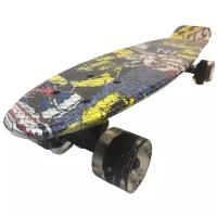 Penny Board / Пенни Борд 22 Желтый граффити