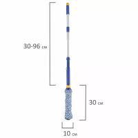Швабра самоотжимная скручивающийся отжим телескоп. черенок 96 см Laima 601471 (1)