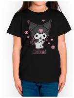 Футболка Dreamshirts Studio Куроми / Kuromi / Для мальчиков / Для девочек / Детская одежда Черная 11-12 лет