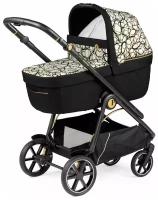 Универсальная коляска Peg-Perego Veloce Combo (2 в 1), graphic gold, цвет шасси: черный