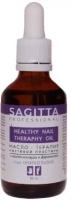 SAGITTA, HEALTHY NAIL THERAPY OIL Масло-терапия ногтевой пластины стоп онихолизис 50 мл