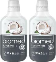 Biomed ополаскиватель для полости рта Superwhite Кокос антибактериальный бережное отбеливание