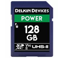 Карта памяти Delkin Devices Power SDXC 128GB UHS-II U3 V90 R300/W250MB/s (DDSDG2000128)