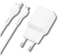 СЗУ 1USB 2.1A для micro USB Hoco C96A 1м White