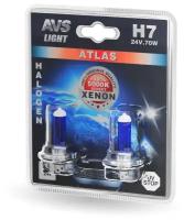 Галогенная лампа AVS ATLAS/5000К/H7.24V.70W.блистер- 2шт