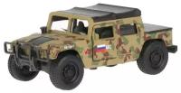 Машинка Технопарк Hummer H1 пикап, армейский, инерционный SB-18-09-H1-M(GY)-WB