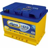 Аккумулятор Аком AKOM 6СТ-62 VL Евро, 242x175x190, обратная полярность, 62 Ач