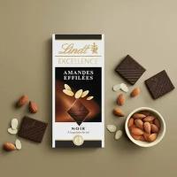 Шоколад Lindt Excellence темный с миндалем и солью 100гр (Франция)