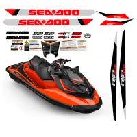 Комплект наклеек SEA-DOO RXP 300 красный