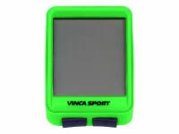 Vinca Sport велокомпьютер Vinca Sport V-1507 беспроводной, 12 функций, зеленый с черным