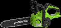 Цепная пила аккумуляторная Greenworks G24CS25, 24 В, 25 см, без АКБ и ЗУ