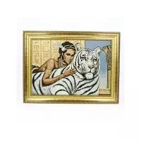 Картина гобелен BLT Клеопатра с тигром