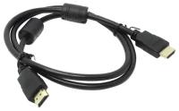 Кабель HDMI - HDMI, М/М, 1 м, v1.4, фер, 5bites, чер, APC-014-010